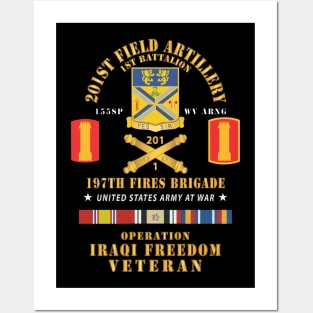 1st Battalion, 201st Artillery, 197th Fires Bde - Operation Iraqi Freedom Veteran X 300 Posters and Art